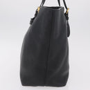 Miu Miu Tote Bag Leather 2way Black Gold Auth BA16407A-3