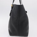 Miu Miu Tote Bag Leather 2way Black Gold Auth BA16407A-4