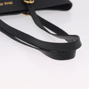 Miu Miu Tote Bag Leather 2way Black Gold Auth BA16407A-7