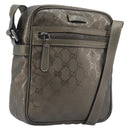 GUCCI GG implementation Shoulder Bag PVC Champagne Gold 233268 Auth BA16408-1