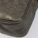 GUCCI GG implementation Shoulder Bag PVC Champagne Gold 233268 Auth BA16408-10