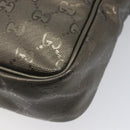 GUCCI GG implementation Shoulder Bag PVC Champagne Gold 233268 Auth BA16408-12