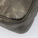 GUCCI GG implementation Shoulder Bag PVC Champagne Gold 233268 Auth BA16408-13