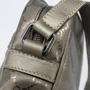 GUCCI GG implementation Shoulder Bag PVC Champagne Gold 233268 Auth BA16408-14