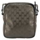 GUCCI GG implementation Shoulder Bag PVC Champagne Gold 233268 Auth BA16408-3