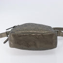 GUCCI GG implementation Shoulder Bag PVC Champagne Gold 233268 Auth BA16408-9