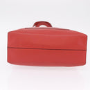 LOEWE Tote Bag Leather Red Silver Auth BA16409A-6