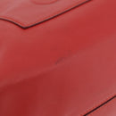 LOEWE Tote Bag Leather Red Silver Auth BA16409A-10