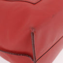 LOEWE Tote Bag Leather Red Silver Auth BA16409A-9