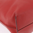 LOEWE Tote Bag Leather Red Silver Auth BA16409A-16