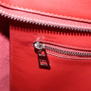 LOEWE Tote Bag Leather Red Silver Auth BA16409A-23