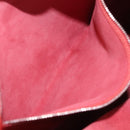 LOEWE Tote Bag Leather Red Silver Auth BA16409A-24
