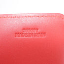 LOEWE Tote Bag Leather Red Silver Auth BA16409A-12
