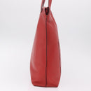 LOEWE Tote Bag Leather Red Silver Auth BA16409A-4