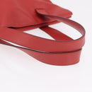 LOEWE Tote Bag Leather Red Silver Auth BA16409A-8