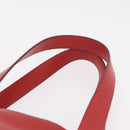 LOEWE Tote Bag Leather Red Silver Auth BA16409A-14
