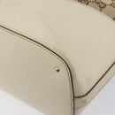 GUCCI GG Canvas Horsebit Sherry Line Tote Bag Beige Gold 137385 Auth BA16410-11