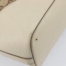 GUCCI GG Canvas Horsebit Sherry Line Tote Bag Beige Gold 137385 Auth BA16410-14