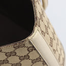GUCCI GG Canvas Horsebit Sherry Line Tote Bag Beige Gold 137385 Auth BA16410-17