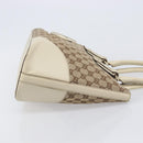 GUCCI GG Canvas Horsebit Sherry Line Tote Bag Beige Gold 137385 Auth BA16410-4