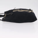 Saint Laurent Kahala Tote Bag Canvas Navy Gold Auth BA16414-5