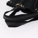 Saint Laurent Kahala Tote Bag Canvas Navy Gold Auth BA16414-7