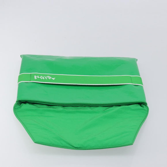Bottega Veneta Clutch Bag Patent Leather Green Auth BA16415A