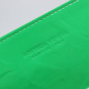 Bottega Veneta Clutch Bag Patent Leather Green Auth BA16415A-19