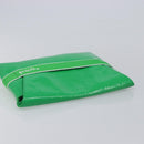 Bottega Veneta Clutch Bag Patent Leather Green Auth BA16415A-6