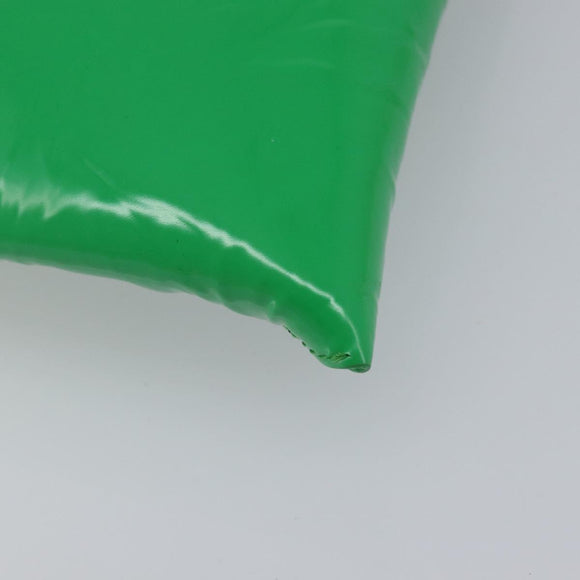 Bottega Veneta Clutch Bag Patent Leather Green Auth BA16415A