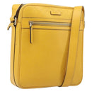 GUCCI Diamante Shoulder Bag Leather Yellow Gold 201448 Auth BA16419A-1