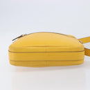 GUCCI Diamante Shoulder Bag Leather Yellow Gold 201448 Auth BA16419A-12