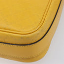GUCCI Diamante Shoulder Bag Leather Yellow Gold 201448 Auth BA16419A-13