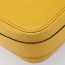 GUCCI Diamante Shoulder Bag Leather Yellow Gold 201448 Auth BA16419A-14