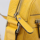 GUCCI Diamante Shoulder Bag Leather Yellow Gold 201448 Auth BA16419A-21