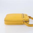 GUCCI Diamante Shoulder Bag Leather Yellow Gold 201448 Auth BA16419A-4