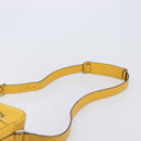 GUCCI Diamante Shoulder Bag Leather Yellow Gold 201448 Auth BA16419A-9