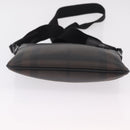 BURBERRY Shoulder Bag PVC Leather Dark Brown Auth BA16422-13