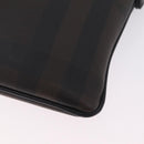 BURBERRY Shoulder Bag PVC Leather Dark Brown Auth BA16422-17