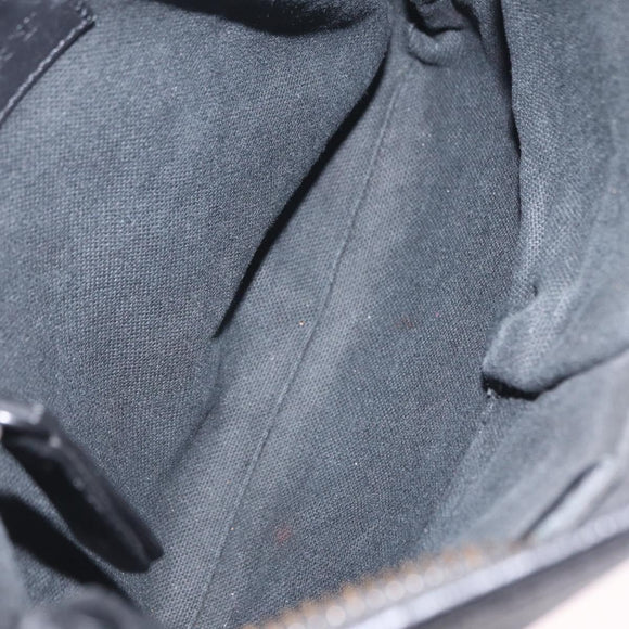 BURBERRY Shoulder Bag PVC Leather Dark Brown Auth BA16422