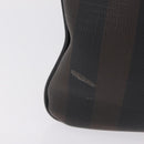 BURBERRY Shoulder Bag PVC Leather Dark Brown Auth BA16422-4