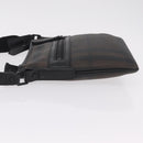 BURBERRY Shoulder Bag PVC Leather Dark Brown Auth BA16422-6