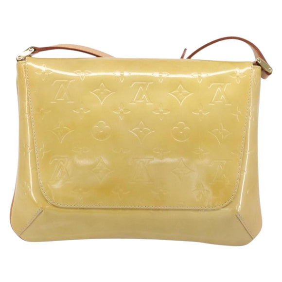 LOUIS VUITTON Monogram Vernis Thompson Street Bag Beige M91301 LV Auth BA16424A