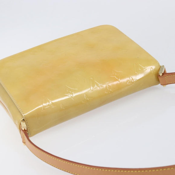 LOUIS VUITTON Monogram Vernis Thompson Street Bag Beige M91301 LV Auth BA16424A