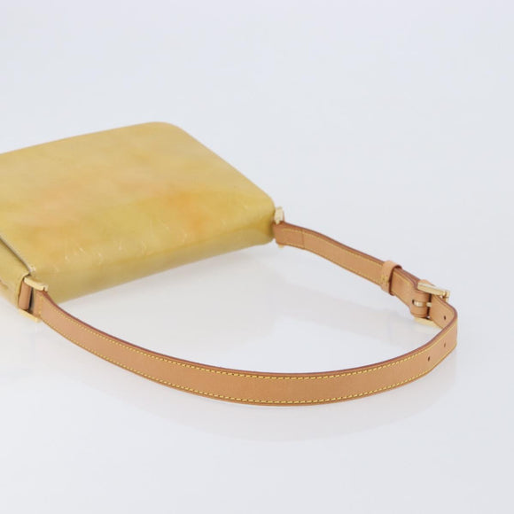 LOUIS VUITTON Monogram Vernis Thompson Street Bag Beige M91301 LV Auth BA16424A