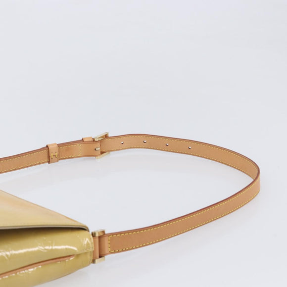 LOUIS VUITTON Monogram Vernis Thompson Street Bag Beige M91301 LV Auth BA16424A