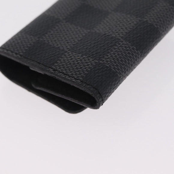 LOUIS VUITTON Damier Graphite Buton De Manchette Cuffs LV Auth BA16425V