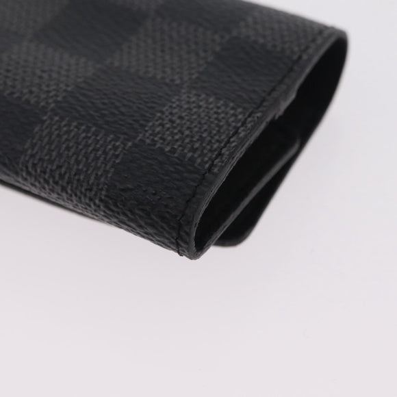 LOUIS VUITTON Damier Graphite Buton De Manchette Cuffs LV Auth BA16425V