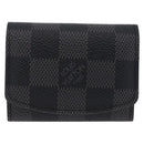 LOUIS VUITTON Damier Graphite Buton De Manchette Cuffs LV Auth BA16425V-2