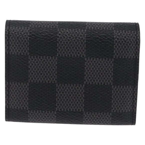 LOUIS VUITTON Damier Graphite Buton De Manchette Cuffs LV Auth BA16425V